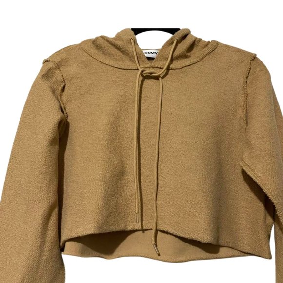 Danielle Guizio Style Inside Out Sweatsuit S | Cozy Camel Cropped Hoodie & Jogge - Picture 6 of 15